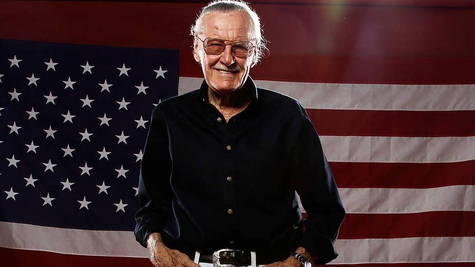 marvel comics heros with stan lee in memory pictures