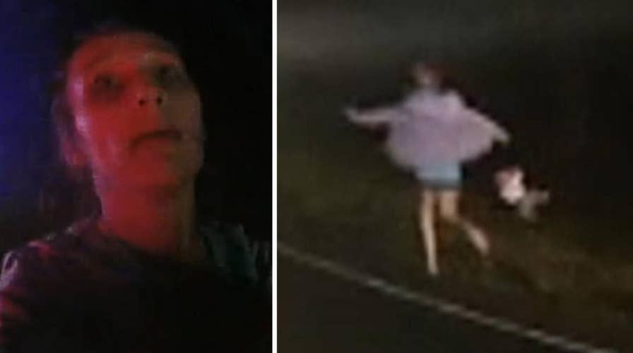 Woman drops baby on head while running from police