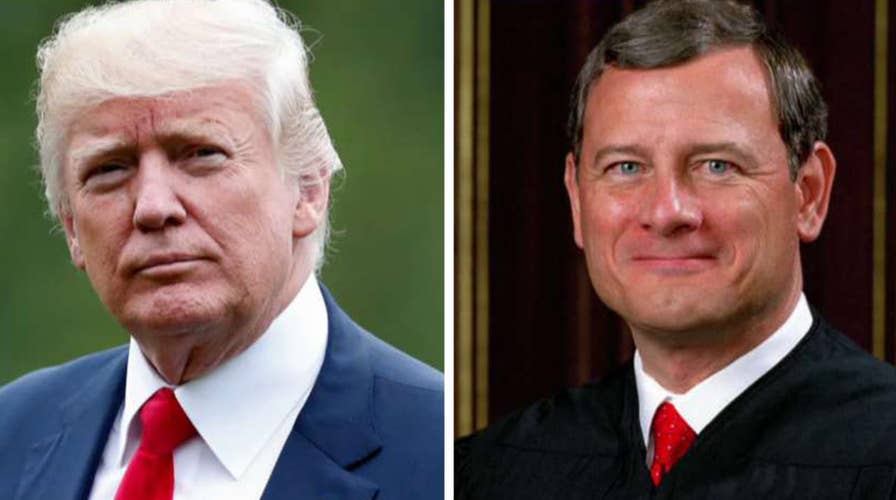 John Roberts and President Trump trade jabs on judicial bias