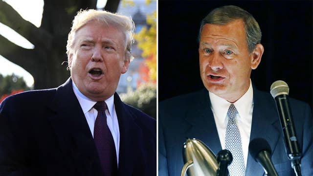 Trump continues feud with Chief Justice Roberts
