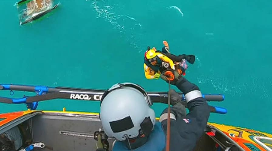 American tourist rescued after boat capsizes off Australia