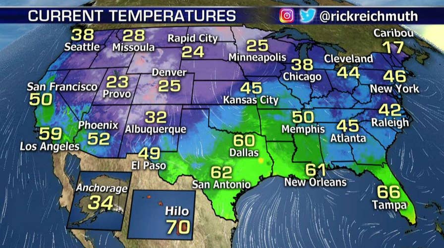 National forecast for Sunday, November 25