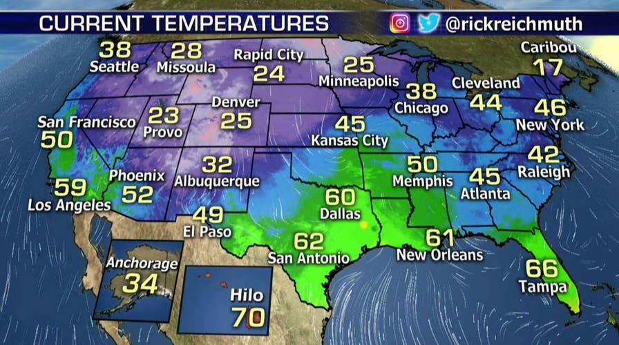 National forecast for Sunday, November 25