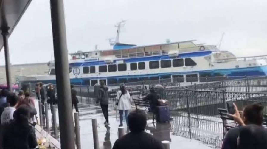 Ferry crashes into San Francisco pier