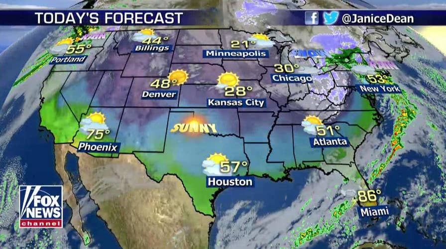 National forecast for Monday, November 26