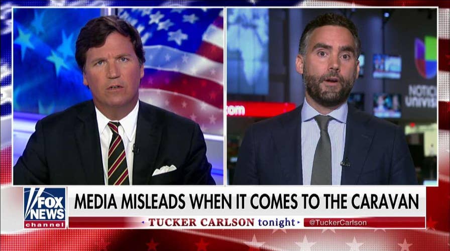 Tucker Battles Acevedo on Migrant Caravan