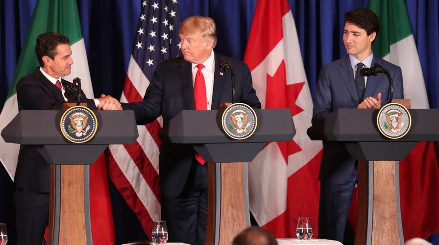 President Trump signs trade deal with Mexico, Canada