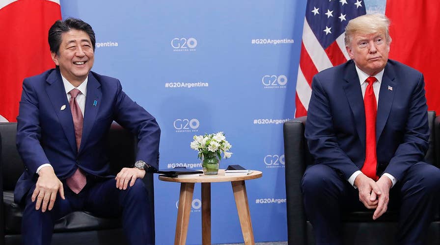 Trump meets with Japanese PM Abe at G20 summit