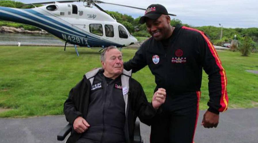 Sgt. Michael Elliot on skydiving with George H.W. Bush