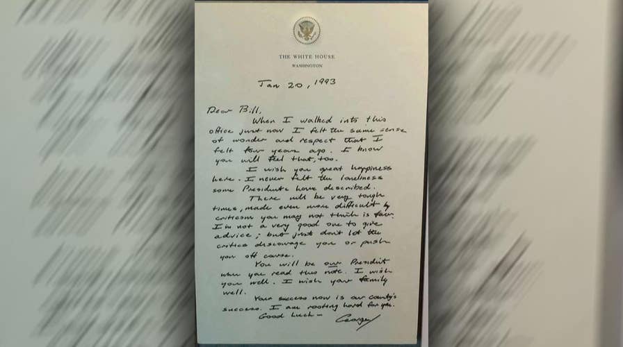 George H.W. Bush's letter to Bill Clinton goes viral