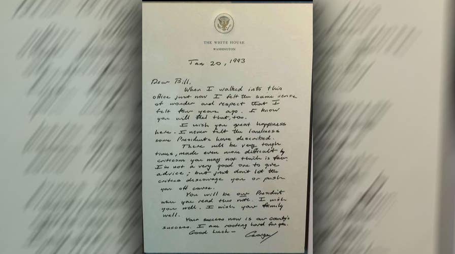 George H.W. Bush's letter to Bill Clinton goes viral