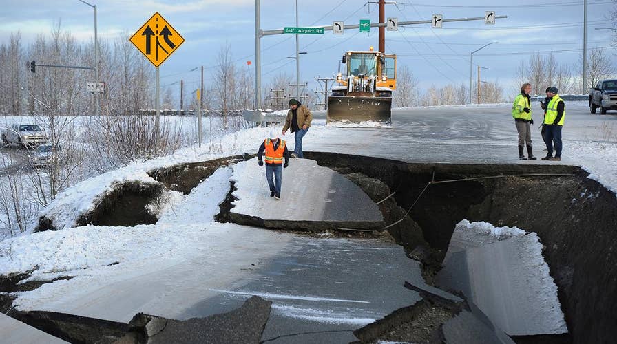 Earthquake cleanup underway in Anchorage, Alaska