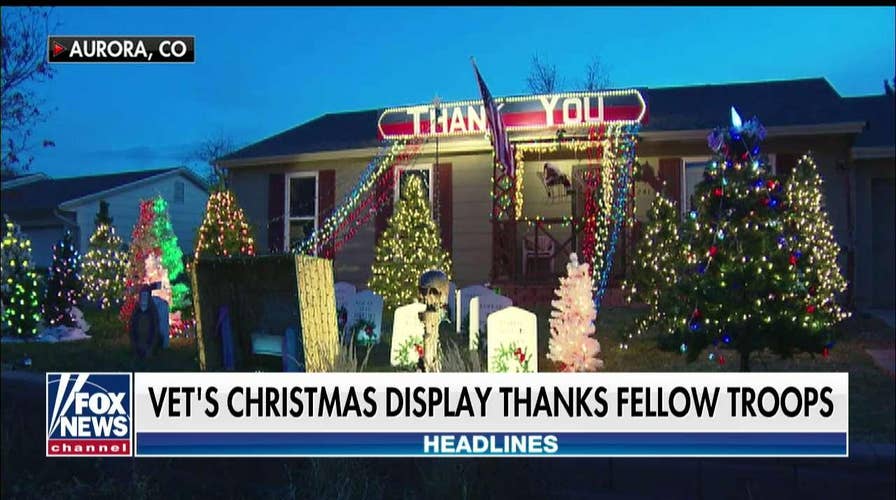 LOOK: Marine Veteran's Christmas Display Honors Fallen Service Members