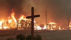 California church’s untouched wooden cross becomes symbol of hope in wildfire aftermath
