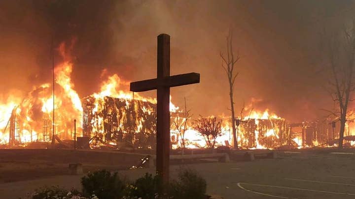 Church cross survives deadly California wildfires