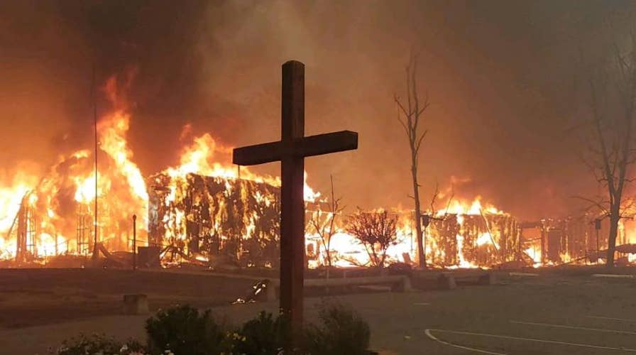 Church cross survives deadly California wildfires
