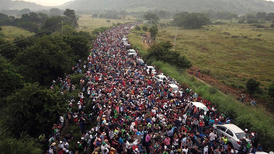 migrants border caravan tijuana asylum breach process slow foxnews grows begin frustration shelter gather area