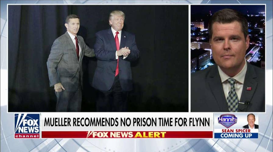 'This Whole Thing Is a Joke': Gaetz Says Mueller's Report on Flynn Shows Trump-Clinton Double Standard