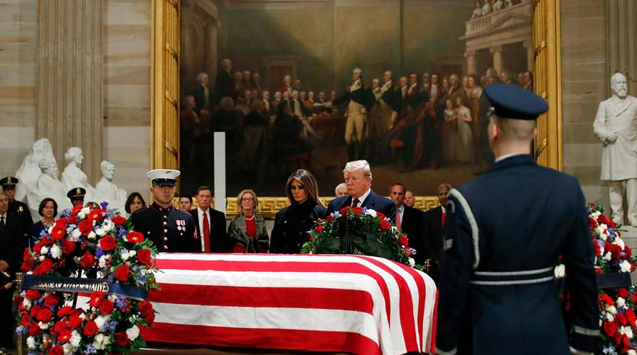 Trump, politicians honor a presidential icon