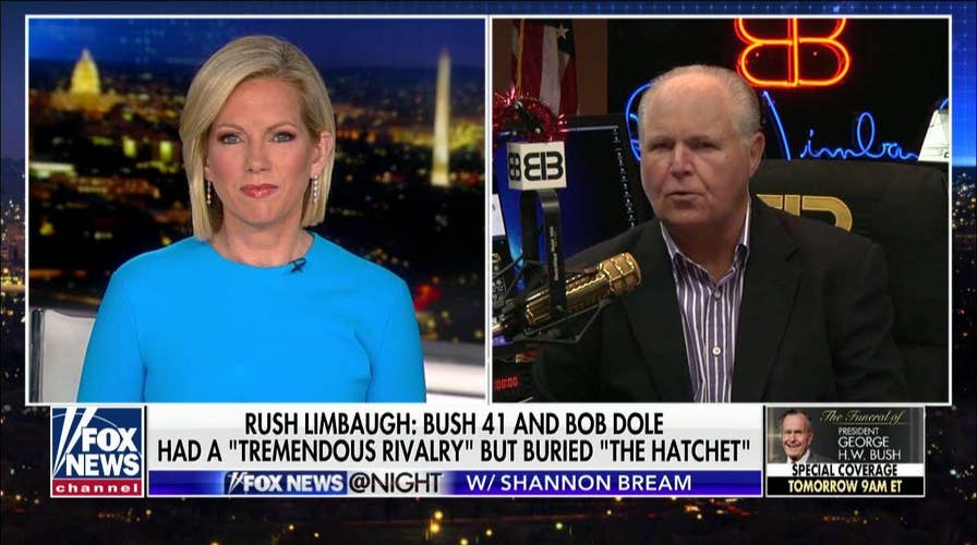 Rush Limbaugh Calls Out Media for 'Phony' Praise of Bush