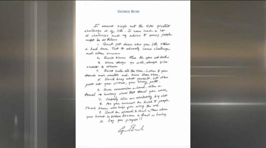 George H.W. Bush's advice for young people