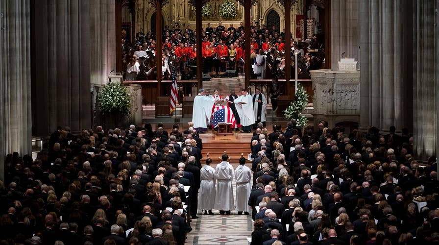 Tears and laughter mark state funeral for George H.W. Bush