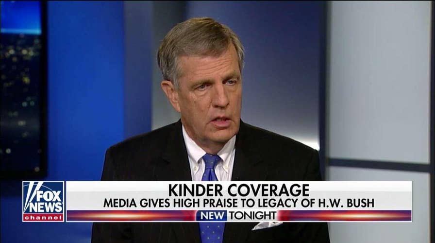 Brit Hume: media's "loathing" of Trump does not compare to Bush administrations.