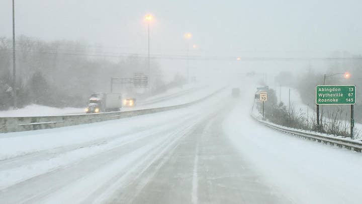 Snow storm hits southeastern states