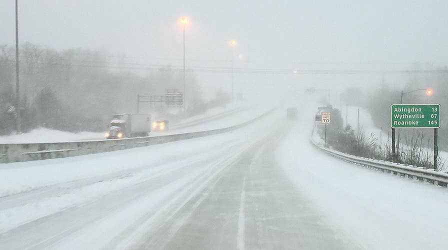 Snow storm hits southeastern states