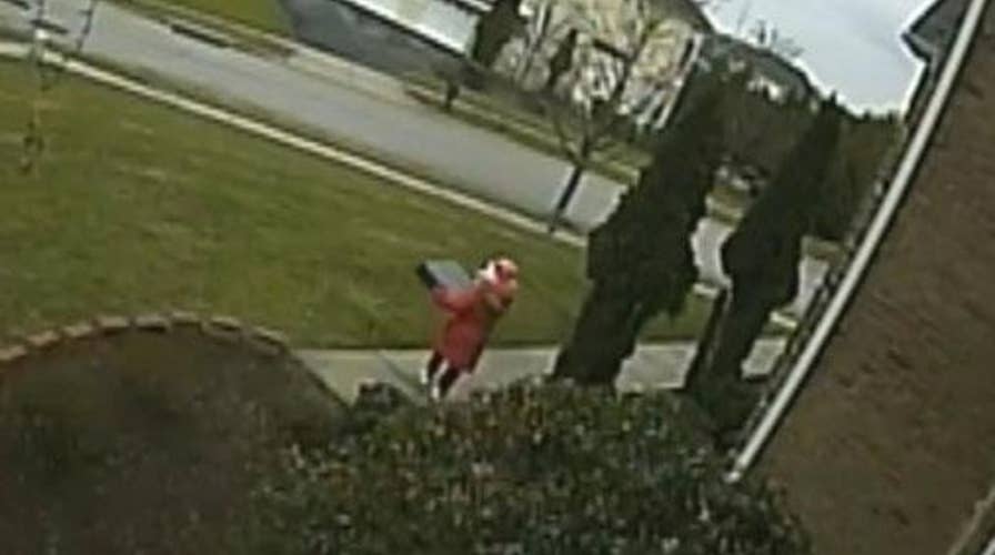 Young girl directed to steal package from doorstep