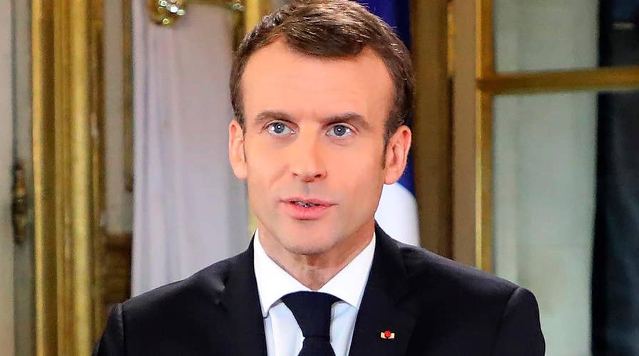 French President Macron addresses nation following protests