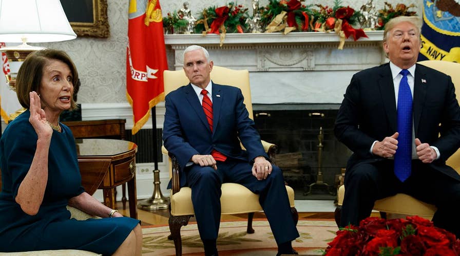Pelosi challenges Trump on wall, House GOP hits back