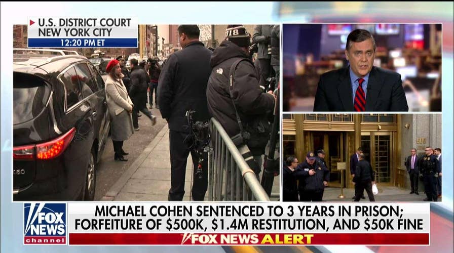 Jonathan Turley reacts to Michael Cohen sentencing