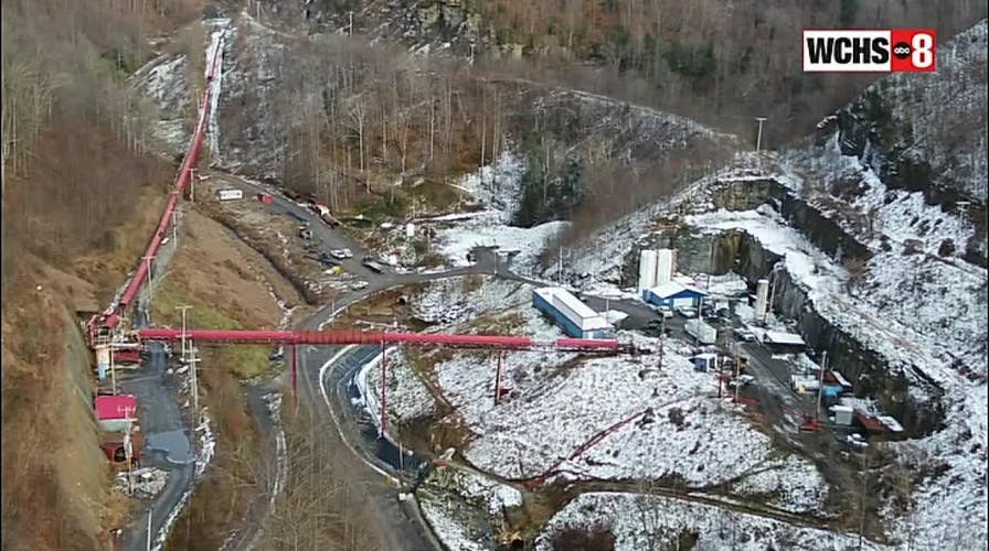 Drone flies over mine during search for missing people