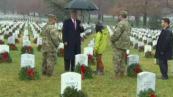 President Trump takes part in Wreaths Across America