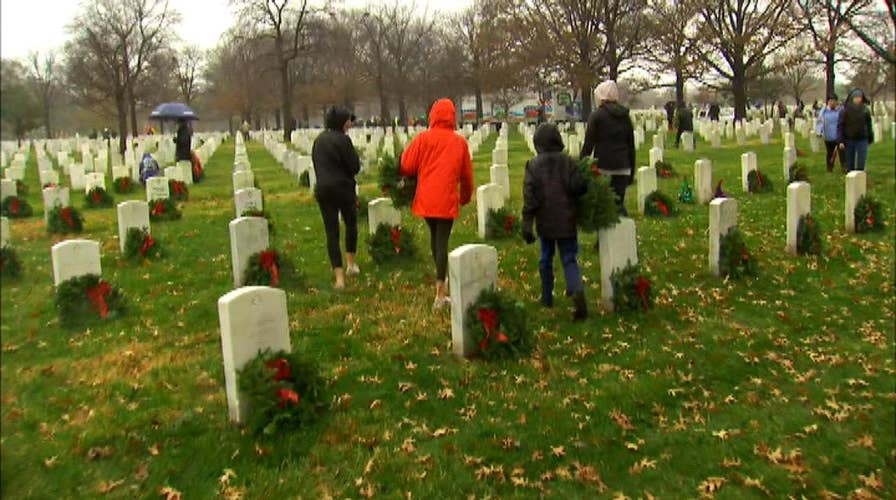 Inspired volunteers help with 'Wreaths Across America'