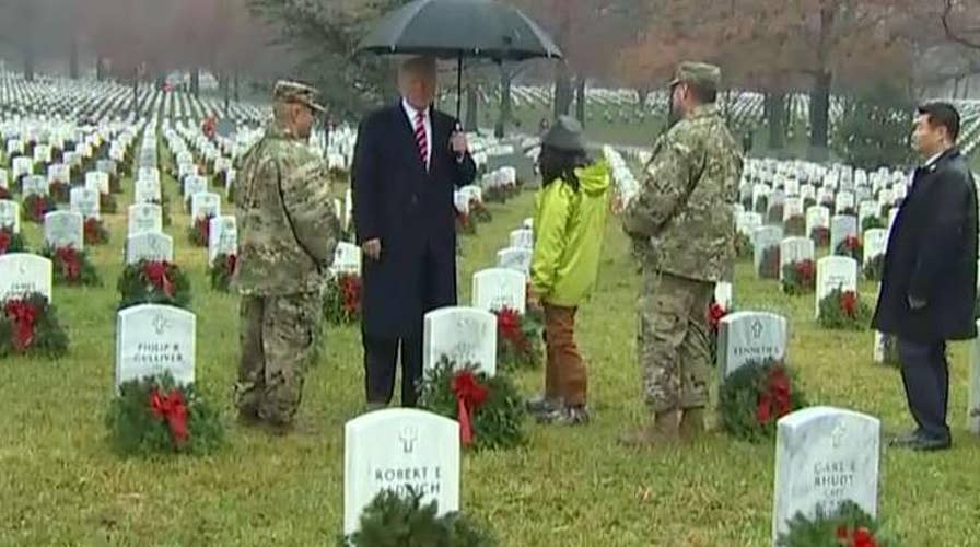 President Trump takes part in Wreaths Across America