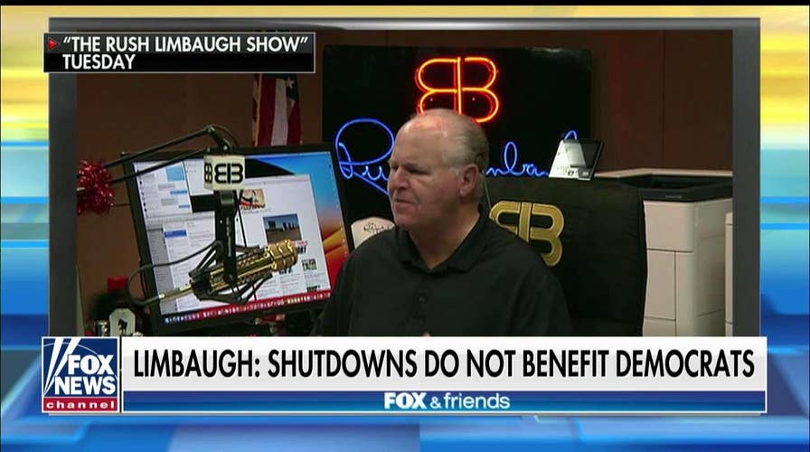 'This Is All Smoke & Mirrors': Limbaugh Says Gov't Shutdown Wouldn't Benefit Democrats