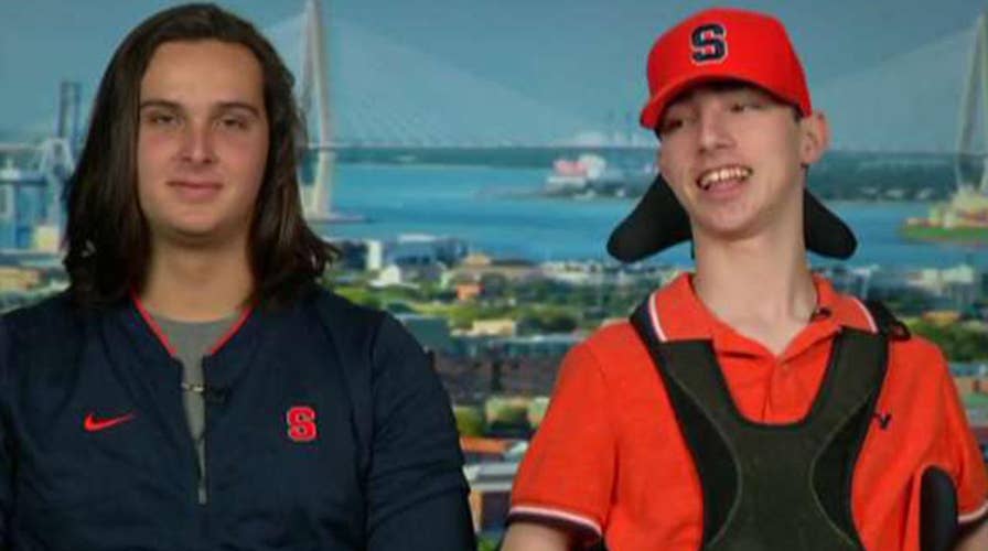 Syracuse football commit lets friend with cerebral palsy take center stage on his early signing day