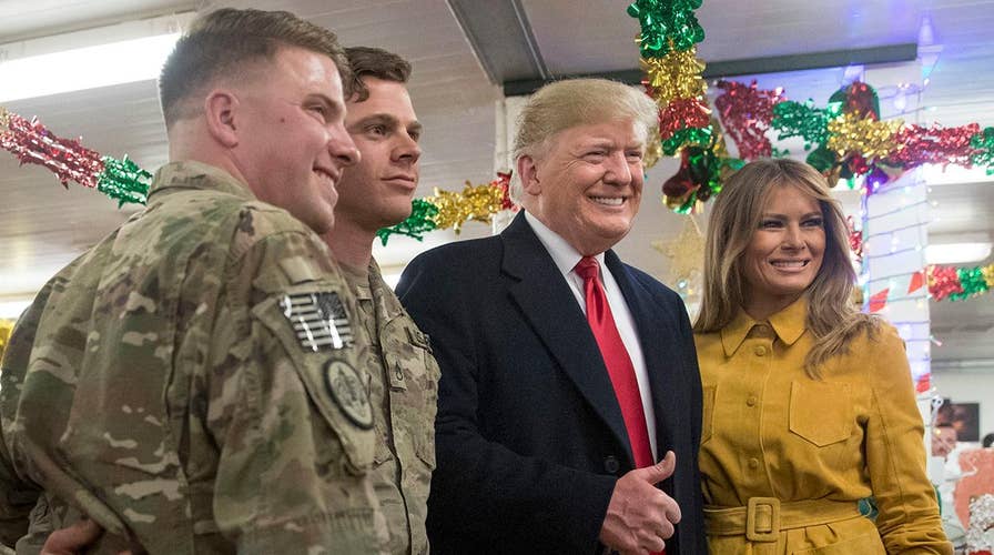 Media critics refuse to give President Trump credit for visiting US troops in warzone?