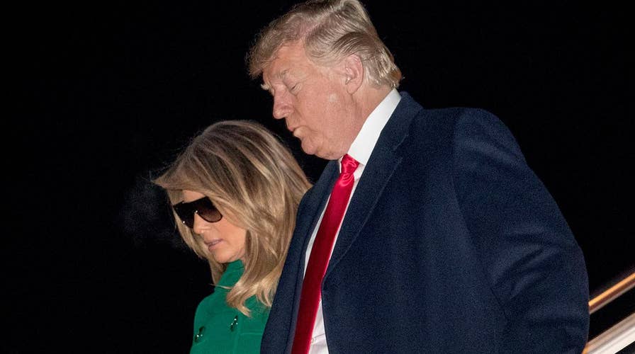 Trump returns from overseas troops visit