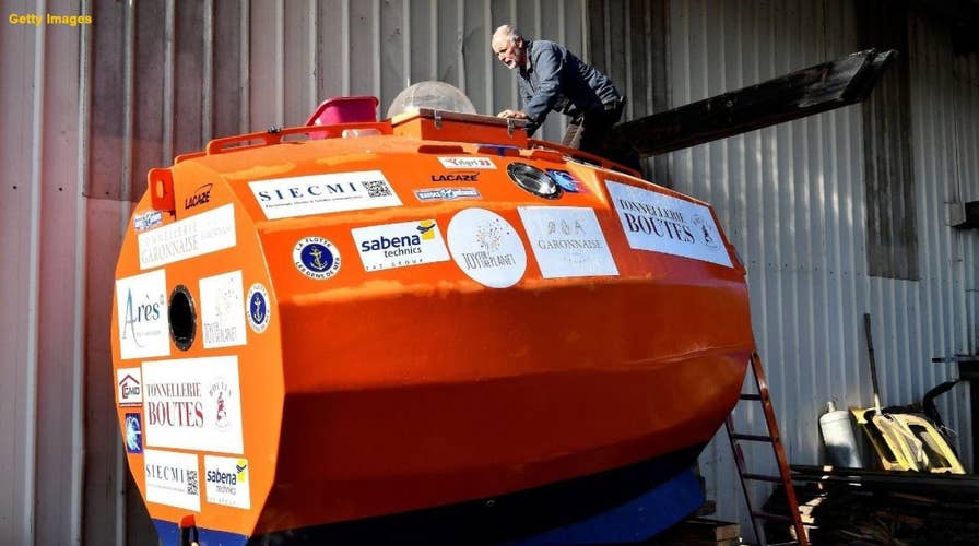 French adventurer sets off on a trip across the Atlantic by riding ocean currents in a barrel