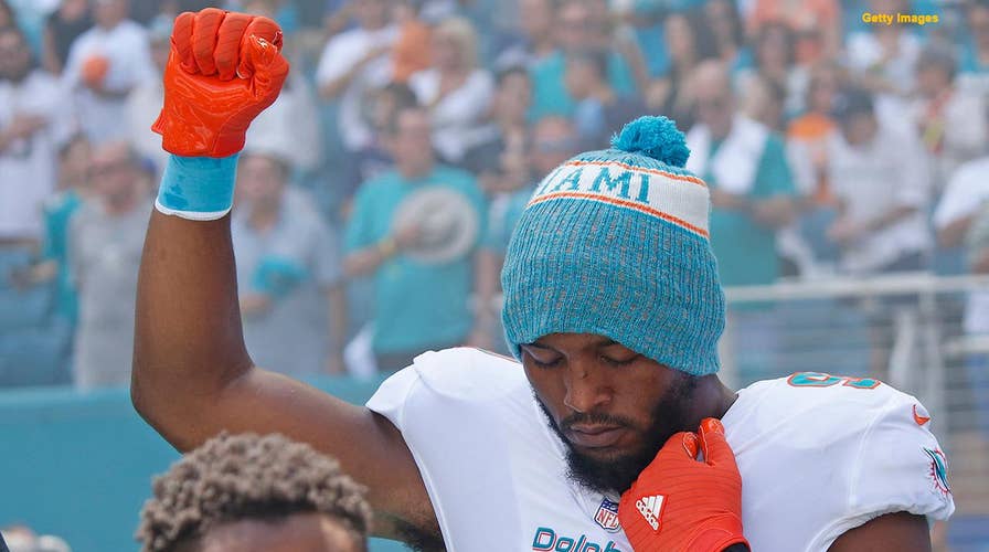 NFL star complains about the lack of coverage for his protest during the national anthem