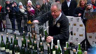 Bottle popper! Butch Yamali looks to break the world champagne sabering record of 66 bottles in 60 seconds - Fox News