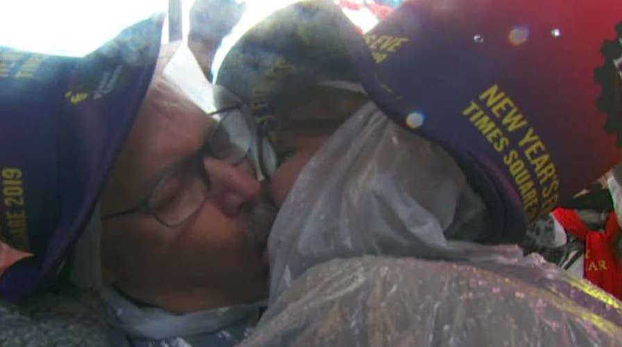 Revelers in New York City ring in 2019 as the ball drops in Times Square