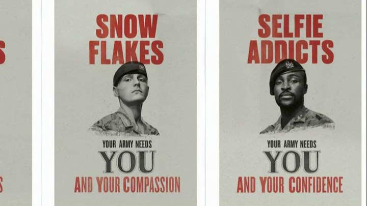 British Army looks to recruit 'snowflakes' and 'selfie addicts'