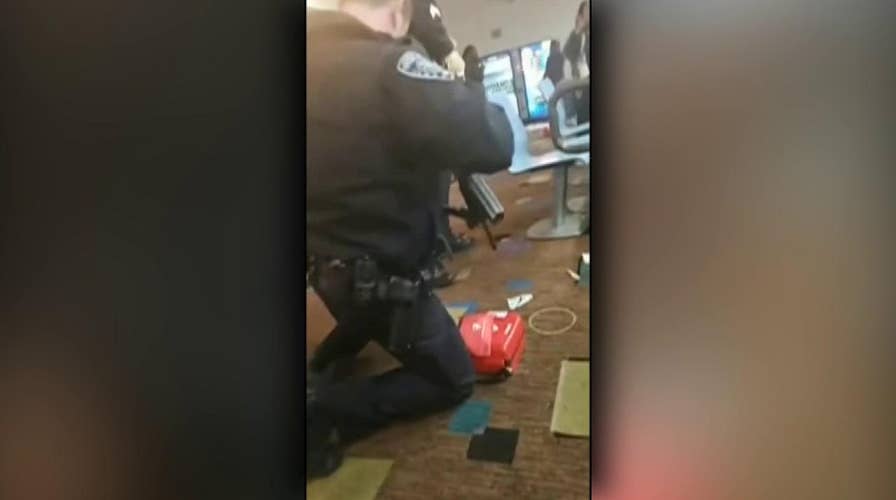 Graphic content warning: Raw video shows aftermath of California bowling alley shooting