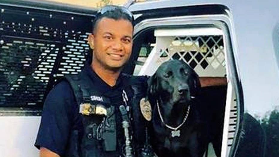 Hundreds pay tribute to slain California officer Ronil Singh who was gunned down after stopping an illegal immigrant