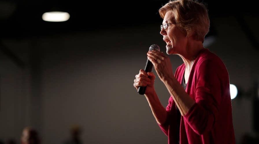 Democrat Elizabeth Warren announces the launch of a presidential exploratory committee, Facebook video goes viral