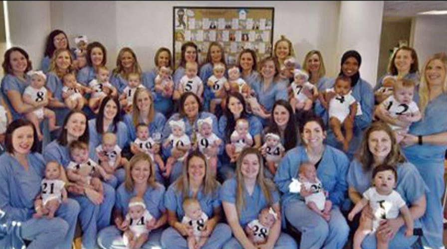 Baby Boom! A Minnesota hospital staff welcomes 31 babies in 2018, Fox & Friends recreates the picture that went viral